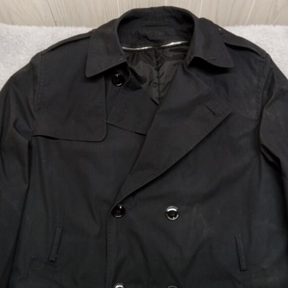 Garrison Collection Jacket 44L Men's All Weather Black Removable Lining - Picture 2 of 5